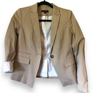 Ann Taylor Petite Beige Blazer - Size 0P